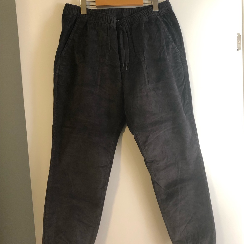 NWOT Women's clothing corduroy charcoal grey Joggers